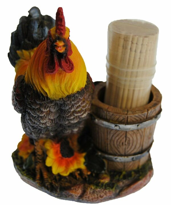 rooster toothpick holder