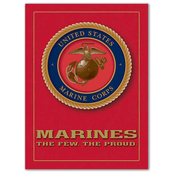 United States Marine Corps USMC Embossed Sign - Vintage on Vineville